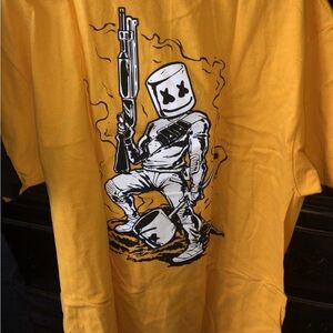 MARSHMELLO mellogang Fortnite COMBAT Tshirt & Black FLY WITH ME T-Shirt XL